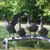 Duck Voyage Bronze Metal Garden Ornament