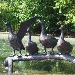 Duck Voyage Bronze Metal Garden Ornament
