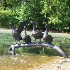 Duck Voyage Bronze Metal Garden Ornament