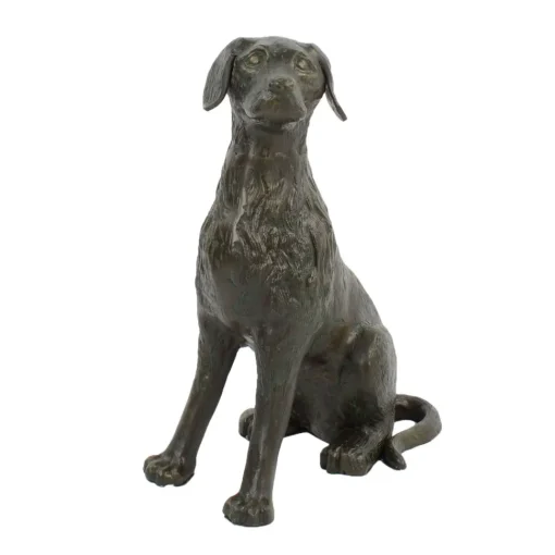 Duke the Dog Bronze Metal Garden Ornament