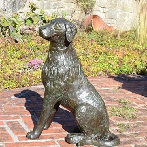 Duke the Dog Bronze Metal Garden Ornament