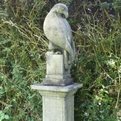 Eagle on Athenian Pedestal Modern Stone Garden Statue