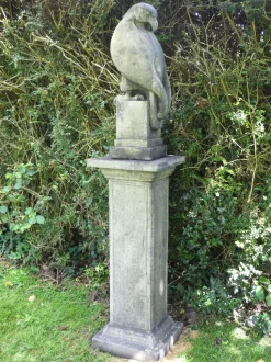 Eagle on Athenian Pedestal Modern Stone Garden Statue
