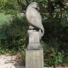 Eagle on Modena Pedestal Modern Stone Garden Statue