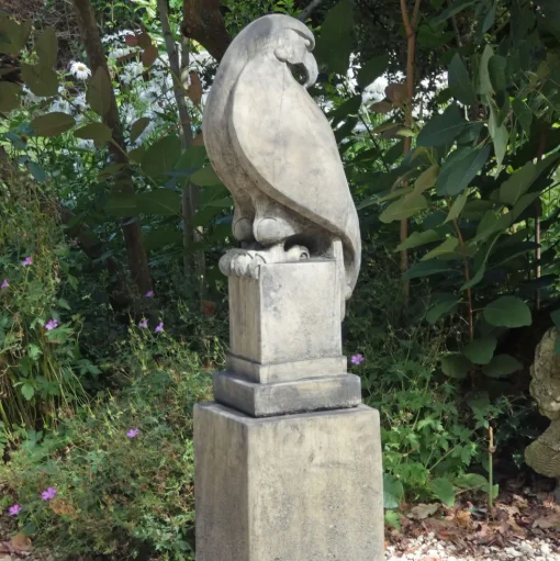 Eagle on Modena Pedestal Modern Stone Garden Statue