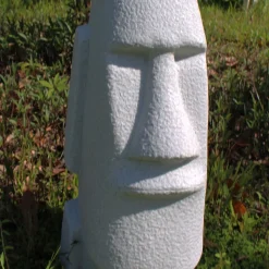 Easter Island Head 70cm Granite Resin Garden Ornament