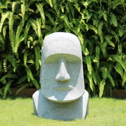 Easter Island Head 80cm Stone Garden Ornament