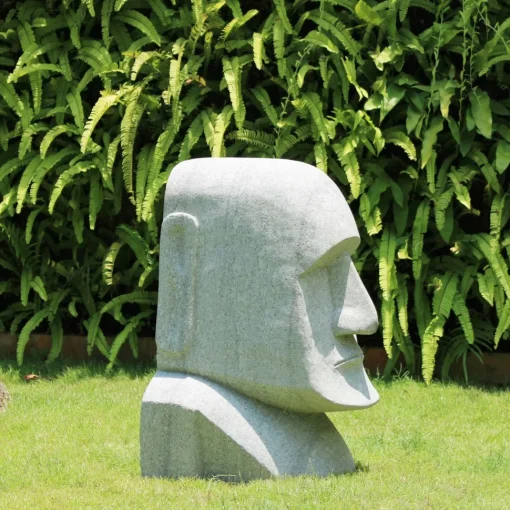 Easter Island Head 80cm Stone Garden Ornament