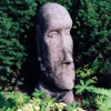 Easter Island Head Stone Garden Ornament