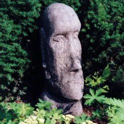 Easter Island Head Stone Garden Ornament