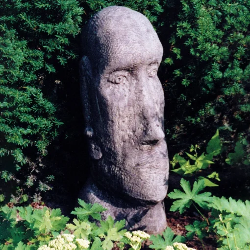 Easter Island Head Stone Garden Ornament