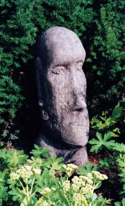 Easter Island Head Stone Garden Ornament