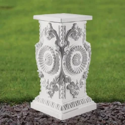 Elegance 44cm Marble Resin Garden Pedestal