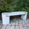 Elegance Polished Granite Stone Garden Bench