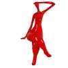 Elegant Grace 38cm Red Resin Indoor Sculpture