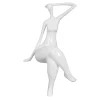 Elegant Grace 38cm White Resin Indoor Sculpture