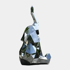Elephant 198cm Geometric Metal Garden Sculpture