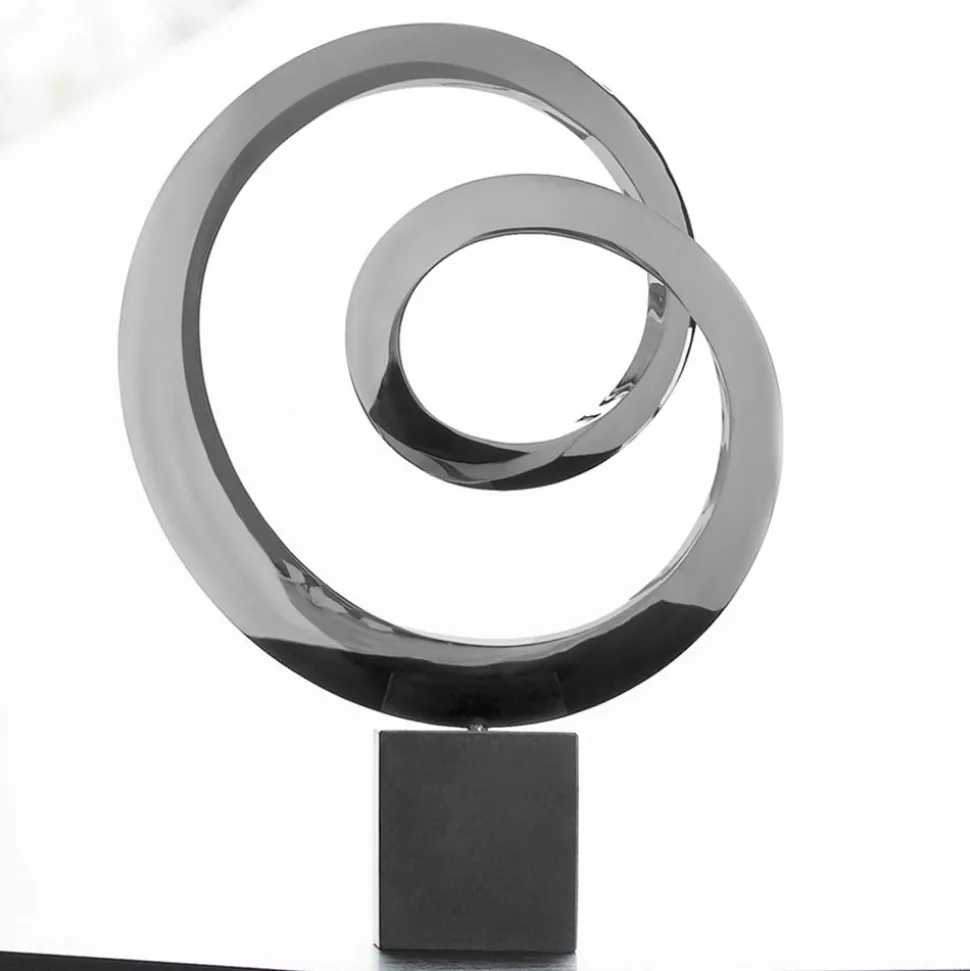 Ellipse 103cm Metal Stainless Steel Indoor Sculpture