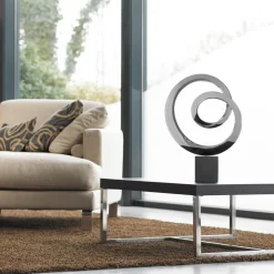 Ellipse 103cm Metal Stainless Steel Indoor Sculpture