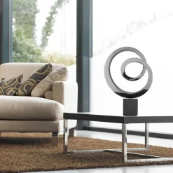Ellipse 64cm Metal Stainless Steel Indoor Sculpture
