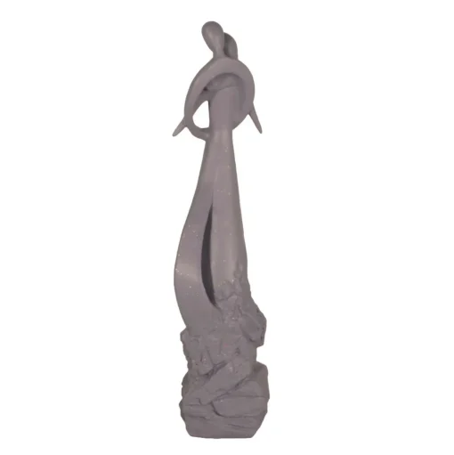 Embracing Lovers 81cm Modern Poly Resin Garden Statue