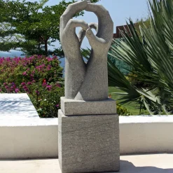 Engage Contemporary Stone Garden Sculpture