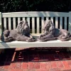 English Lions Stone Garden Statues