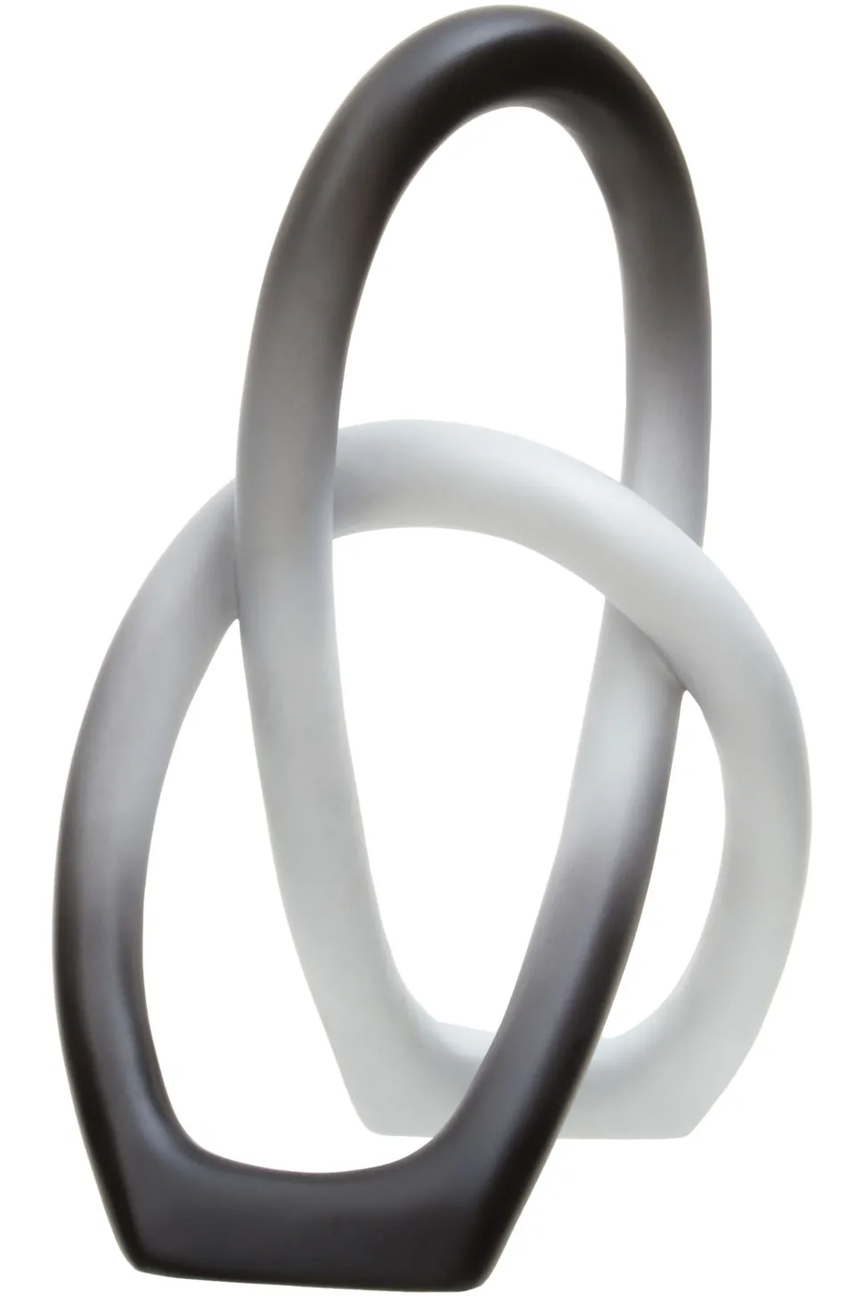 Eternal Curves 19cm Black & White Resin Indoor Sculpture