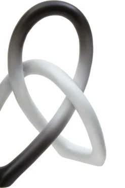 Eternal Curves 19cm Black & White Resin Indoor Sculpture