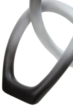 Eternal Curves 19cm Black & White Resin Indoor Sculpture