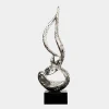 Eternal Flame 173cm Silver Metal Garden Sculpture