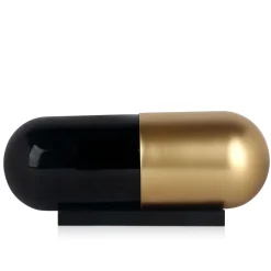 Eternal Health Pill 13cm Gold Resin Indoor Sculpture
