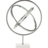 Eternal Orbit 42cm Silver Metal Indoor Sculpture