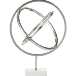 Eternal Orbit 42cm Silver Metal Indoor Sculpture