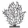Euphoric Coral 43cm Black Metal Indoor Sculpture