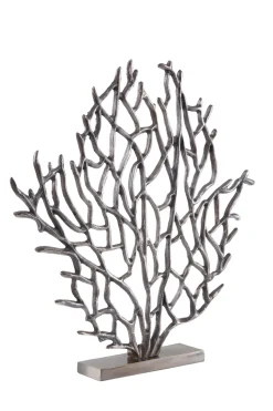 Euphoric Coral 43cm Black Metal Indoor Sculpture