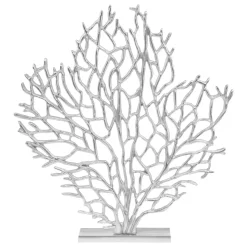 Euphoric Coral 53cm Silver Metal Indoor Sculpture