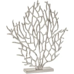 Euphoric Coral 43cm Silver Metal Indoor Sculpture