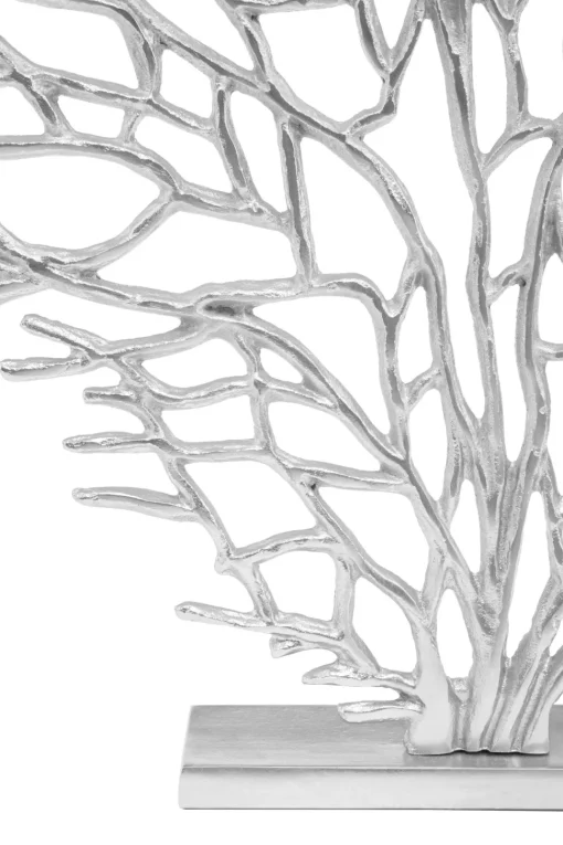 Euphoric Coral 53cm Silver Metal Indoor Sculpture