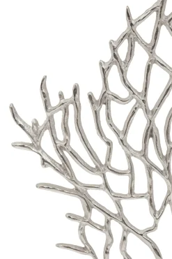 Euphoric Coral 43cm Silver Metal Indoor Sculpture