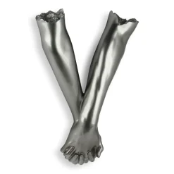 Everlasting Embrace 55cm Anthracite Resin Wall Sculpture