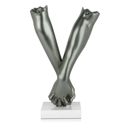 Everlasting Embrace 44cm Anthracite Resin Indoor Sculpture