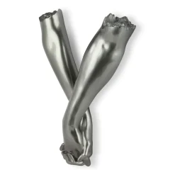 Everlasting Embrace 55cm Anthracite Resin Wall Sculpture