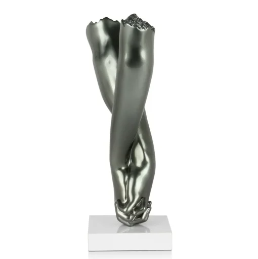 Everlasting Embrace 44cm Anthracite Resin Indoor Sculpture