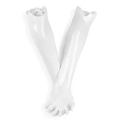 Everlasting Embrace 55cm White Resin Wall Sculpture