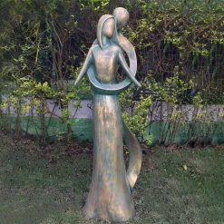 Everlasting Love 85cm Aged Bronze Resin Garden Statue