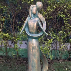Everlasting Love 85cm Aged Bronze Resin Garden Statue