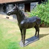 Extra Large Wild Horse Bronze Metal Garden Statue