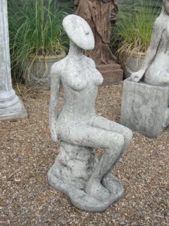 Fadila 100cm Modern Stone Garden Statue