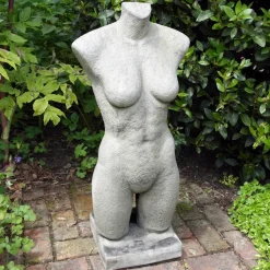 Female Torso Modern Stone Garden Ornament
